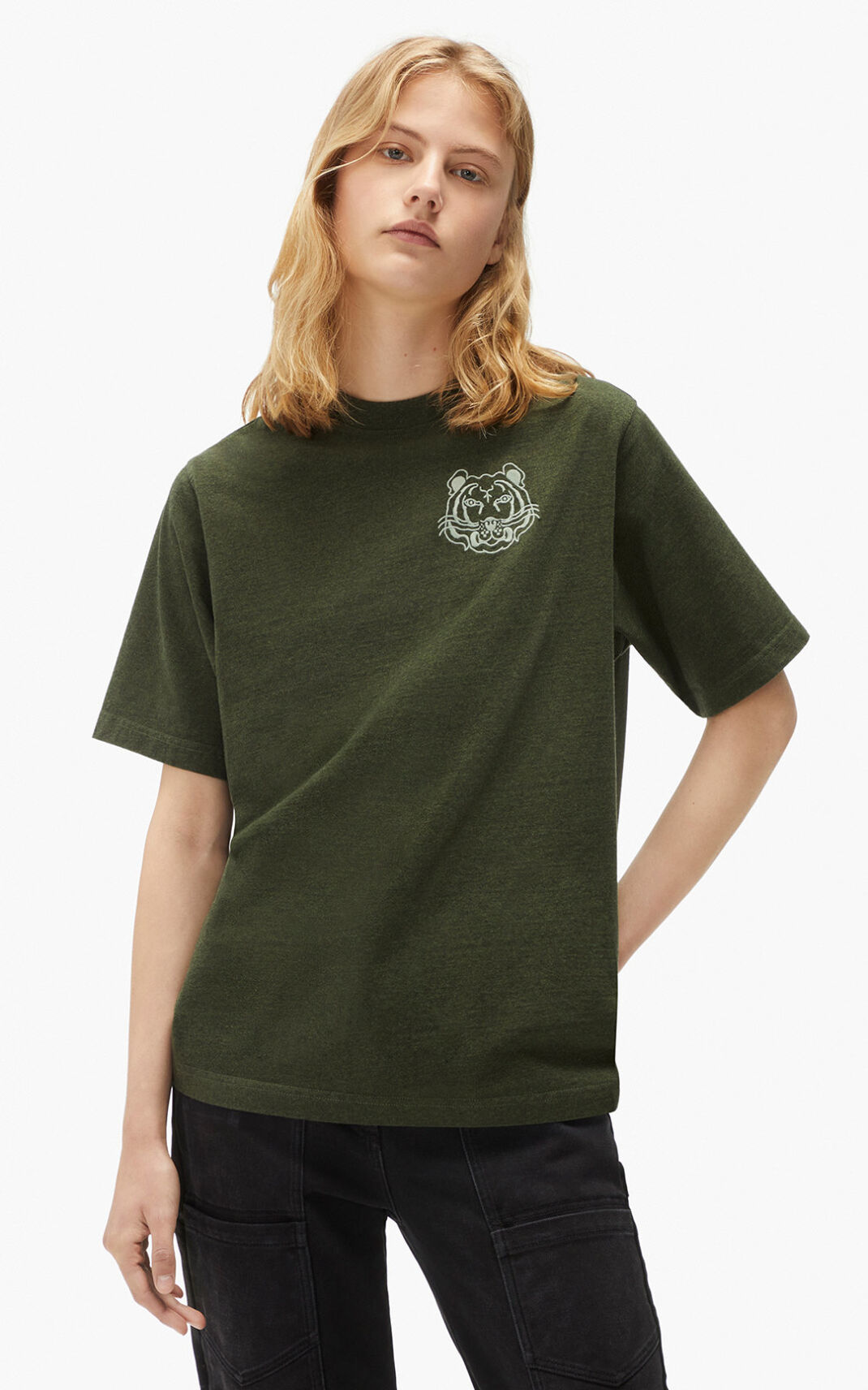 Kenzo RE/relaxed casual T Shirt Dam | 91728-ZYMK